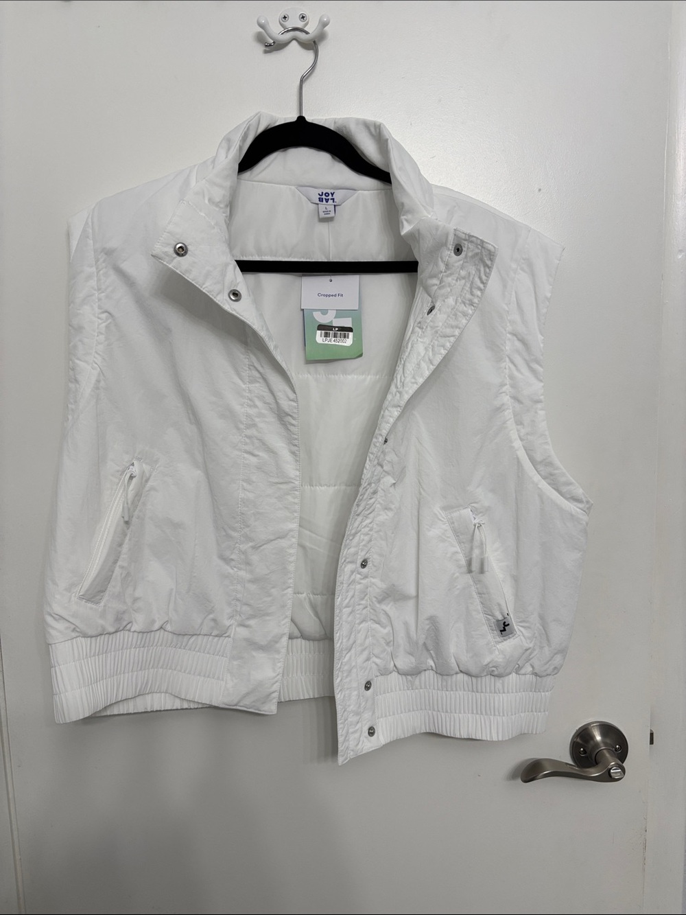 JoyLab White Puffer Vest